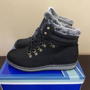White Mountain Tamasha Faux Fur Lace-Up Winter & Snow Boots
